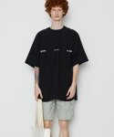 레이지레이크(LAZY LAKE) 유니섹스 포플린 오버핏 티셔츠 블랙