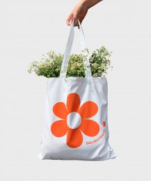 Flower Power Shopper Bag - White