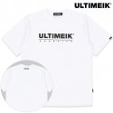 얼티메이크(ULTIMEIK) 베이직 화이트 티셔츠 / 로고티반팔티 남녀공용 반팔 커플티