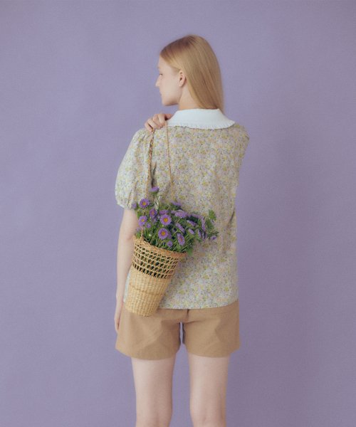히든 포레스트 마켓(HIDDEN FOREST MARKET) 리티아 플라워 블라우스 - 118,000 | 무신사 스토어