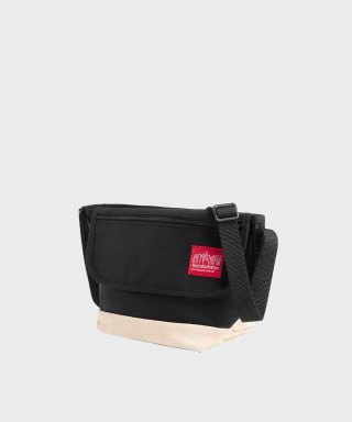 맨하탄 포티지(MANHATTAN PORTAGE) 1603 Mini NY Messenger Bag BLACK SUEDE 상품 이미지