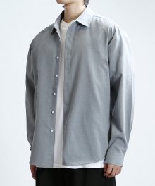 VENT TENCEL SHIRTS (BL GRAY)