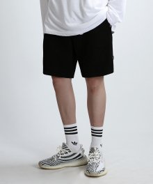 HEAVY SWEAT SHORTS (BLACK)