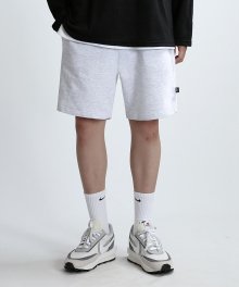 HEAVY SWEAT SHORTS (WHT GRAY)