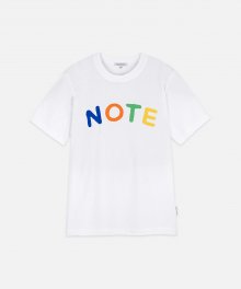 NOTE LOGO TEE-RAINBOW