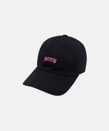 NOTE BALL CAP-BLACK