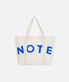 NOTE CANVAS BEACH BAG-BLUE