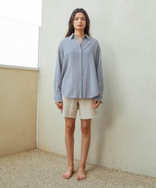 LIGHT GREY WILL RAW EDGE SHIRT