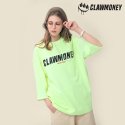 클라우머니(CLAW MONEY) 7부 로고 티셔츠 YE