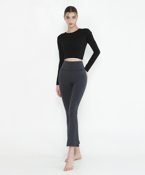 Йога одежда DEVI-B0034-Ash Gray 9 part pilates semi bootcut