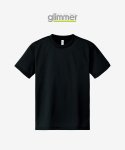 글리머(GLIMMER) 300-ACT 메쉬 무지 반팔티 블랙