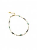 오키디루포(OCCHI DI LUPO) Rabat Pearl & Turquoise bracelet