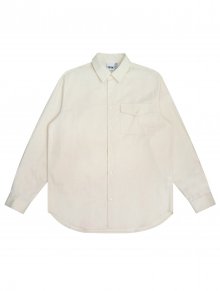 T30S EMBROIDERY FLAP POCKET SHIRT (IVORY)