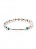 쇼브오프(SHOVEOFF) [Silver92.5]SVB - #S230 Round Bar Turquoise Bracelet