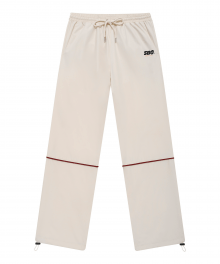 PIPING POINT WIND PANTS_cream