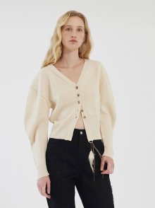 ROUND SILHOUETTE CARDIGAN (ivory)