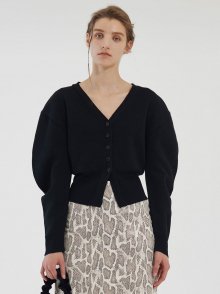 ROUND SILHOUETTE CARDIGAN (black)