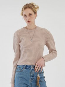 MUTTON SLEEVE KNIT (beige)