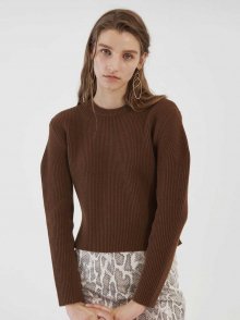 MUTTON SLEEVE KNIT (brown)