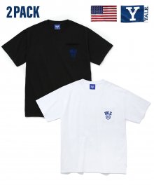 YALE EMBLEM POCKET TEE 2PACK