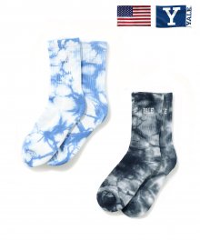 YALE TIE DYE SOCKS 2P