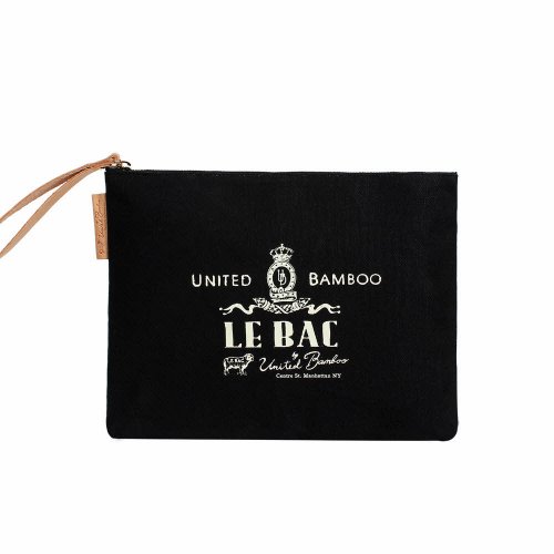 ULB069_프린트 클러치_블랙