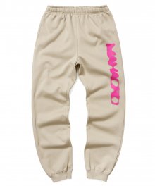 DOT LOGO SWEATPANTS BEIGE(MG2AFMPA00A)