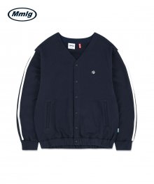 [Mmlg] MMLG JERSEY CARDIGAN (PURPLE NAVY)