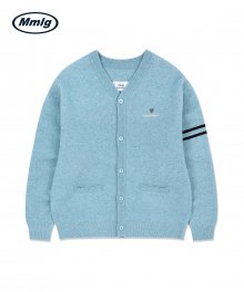 [Mmlg] L/E COLLEGE CARDIGAN (SKY BLUE)