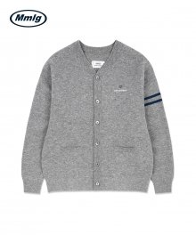 [Mmlg] L/E COLLEGE CARDIGAN (GREY)