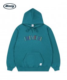 [Mmlg] EMEMELGE EMB. HOOD (TEAL BLUE)