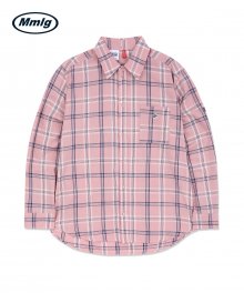 [Mmlg] S/B CHECK SHIRT (PINK)