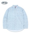 [Mmlg] STROKE STRIPE SHIRT (SKY BLUE)