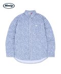 [Mmlg] STROKE STRIPE SHIRT (LIGHT PURPLE)