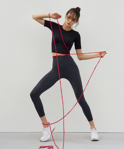Йога одежда DEVI-B0037-Ash Gray 8 part pilates leggings