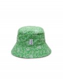 썸띵굿(SOMETHING GOOD) STG Reversible Bucket Hat_WHITE SOLID X GREEN PASILEY