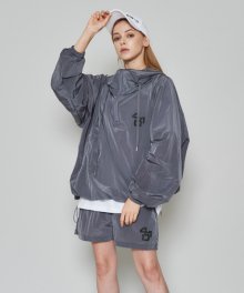 [UNISEX] NUMBER ANORAK SETUP_CHARCOAL