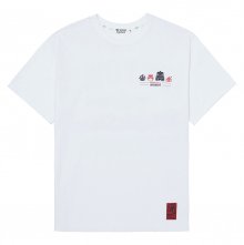 [B.C X M.S]아이비 로고 클래식 1/2 티셔츠 화이트