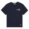 비욘드클로젯(BEYOND CLOSET) [B.C X M.S]아이비 로고 클래식 1/2 티셔츠 네이비
