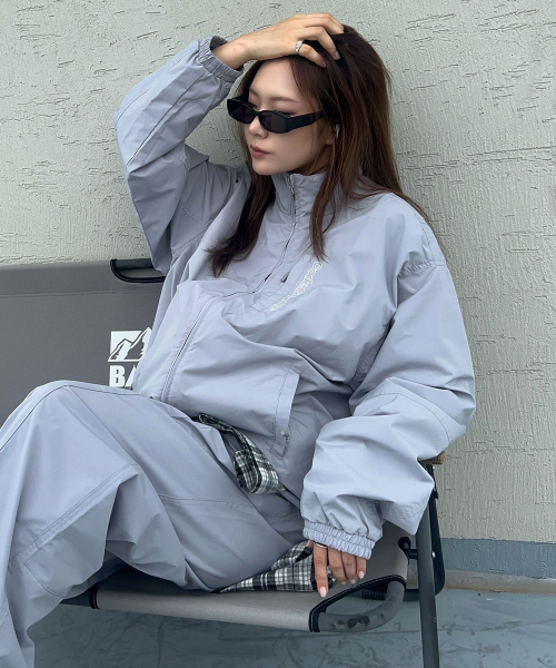 코드그라피(codegraphy) 테크 숏 자켓_그레이BDF 셋업