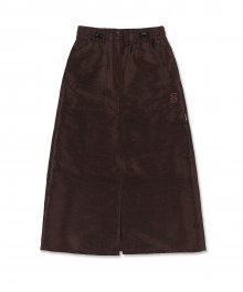Iridescent Slit Skirt [BLACK BURGUNDY]