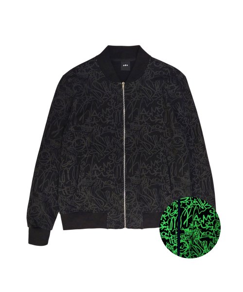 Куртка bomber Graffiti (Black)
