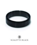 스칼렛또블랙() B058 [써지컬스틸] 블랙 엣지 폴리싱 반지