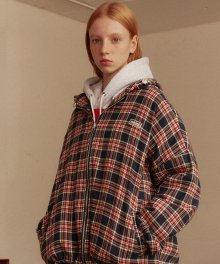 Country Check Hood Jumper(NAVY)