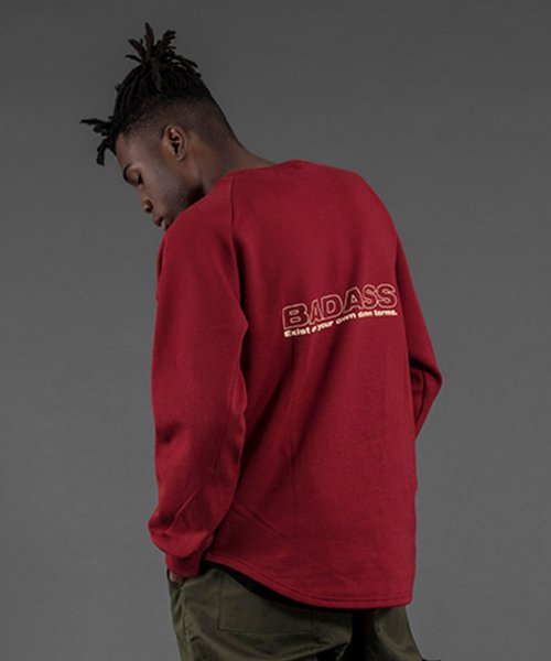 Свитшот oversized crew neck Bad As Crimson