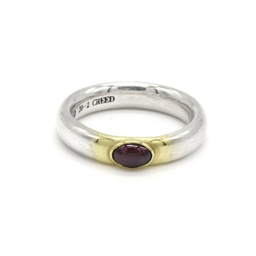[SILVER925]marriage bend ring (red)