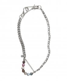 LIFUL 2WAY CHAIN NECKLACE silver