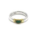 오드콜렛(ODDCOLLET) [SILVER925]marriage bend ring (green)