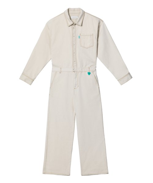 MUSINSA | INSTANTFUNK Denim Jumpsuit - Ivory