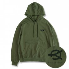 BASIC LOGO HOODIE-KHAKI